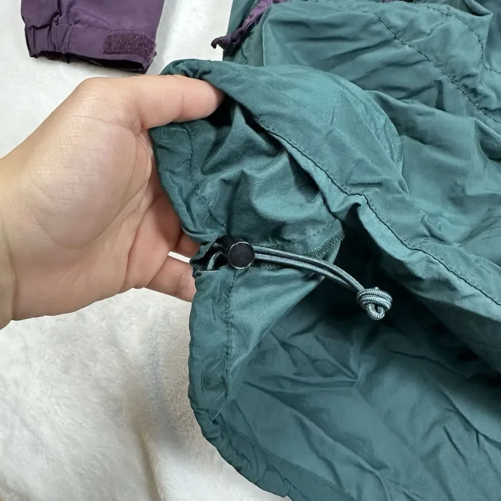 Vintage Sierra Designs Anorak Jacket Mens M Purple Teal Hooded Pullover 90s